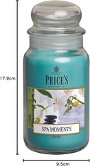 Price's - Spa Moments Large Jar Candle - Sweet, Delicious, Quality Fragrance - Long Lasting Scent - Up to 150 Hour Burn Time