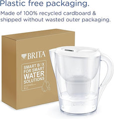 BRITA Marella XL Water Filter Jug White (3.5L) incl. 1x MAXTRA PRO All-in-1 cartridge - large-volume jug with digital LTI and Flip-Lid - now in sustainable Smart Box packaging