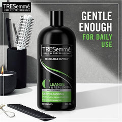 TRESemmé Replenish & Cleanse Shampoo with vitamin C for greasy hair 900 ml (Pack of 3)