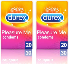 Durex - Pleasure Me Condoms (2 x 20 Pack)