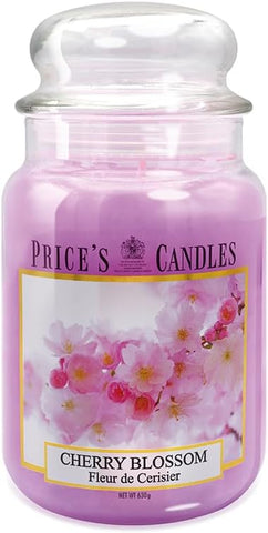 Price's - Cherry Blossom Large Jar Candle - Sweet, Delicious, Quality Fragrance - Long Lasting Scent - Up to 150 Hour Burn Time
