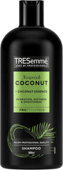 TRESemmé Nourish Coconut Shampoo for hydrated, soft & smooth hair with coconut essence 6x 680 ml