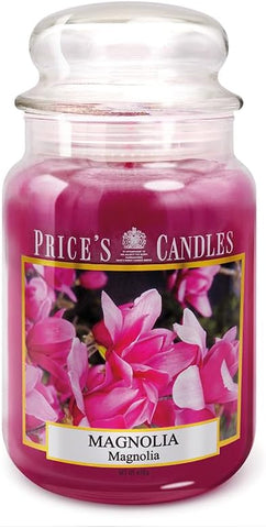 Price's - Magnolia Large Jar Candle - Sweet, Delicious, Quality Fragrance - Long Lasting Scent - Up to 150 Hour Burn Time