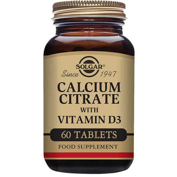 Solgar -Calcium Citrate with Vitamin D3 Tablets