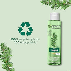 Garnier Organic Thyme Purifying and Perfecting Toner for Combination and Oily Skin, Enriched With Salicylic Acid 150 ml (Packaging may vary)