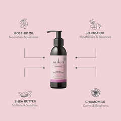 Sukin Sensitive Facial Moisturiser 125ml - with essential oils; cruelty free & vegan friendly -fast-absorbing to reduce the likelihood of a reaction for dry skin.