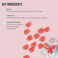 HAIR BURST Biotin Gummies for Hair Growth - Hair, Skin & Nails Vitamin Supplement, Reduces Breakage, Promotes Healthier Thicker Hair - Daily Chewable Vitamins