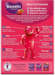 Bassetts Vitamins 3-6 Years Strawberry Flavour Multivitamins 60 Gummies