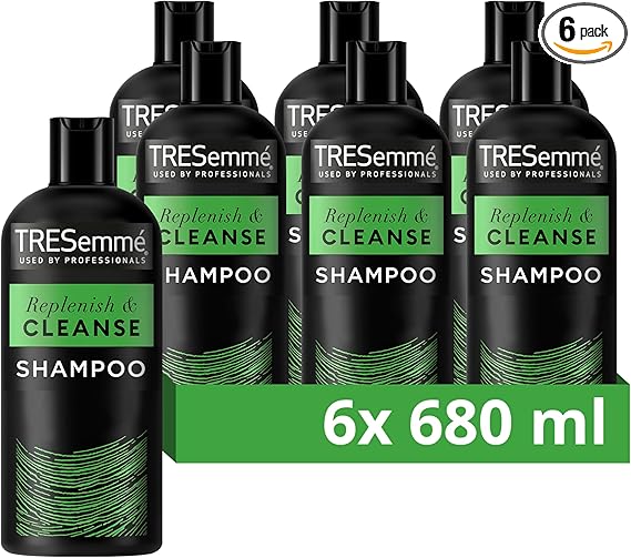 TRESemmé Replenish & Cleanse Shampoo with a vitamin complex for greasy hair 6x 680 ml