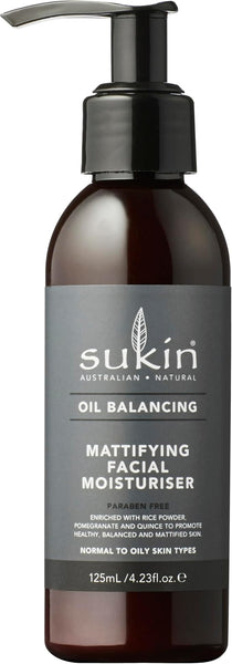 Sukin Oil Balancing Mattifying Facial Moisturiser 125ml