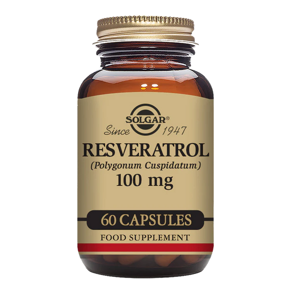 Solgar -Resveratrol 100 mg Vegetable Capsules - Pack of 60