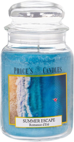 Price's Candles Large Jar Candle, Refreshing Summer (Fragrance Range)