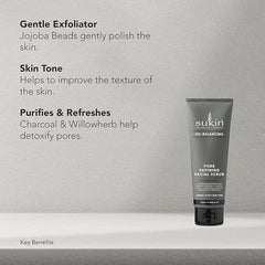 Sukin Oil Balancing Pore Refining Facial Scrub 125ml