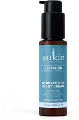 Sukin Hydration Hydrafusion Night Cream 60ml - with Bio Marine Blend; cruelty free & vegan friendly - provides deep hydration lasting for 72 hours.