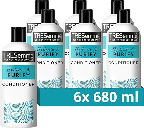 TRESemmé Hydrate & Purify Conditioner with hyaluronic acid & white clay for greasy hair 6x 680 ml