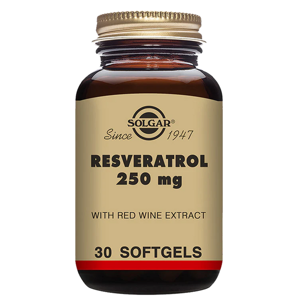 Solgar -Resveratrol 250 mg Softgels - Pack of 30