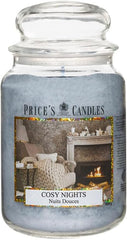 Price's - Cosy Nights Large Jar Candle - Sweet, Delicious, Quality Fragrance - Long Lasting Scent - Up to 150 Hour Burn Time