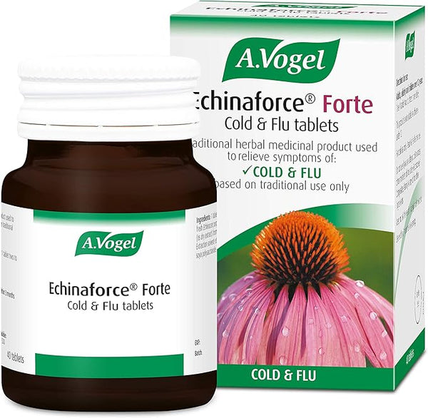 A.Vogel Echinaforce Forte Cold & Flu Tablets 1200mg | Use at First Signs of a Cold | High Strength Echinacea | 40 Tablets