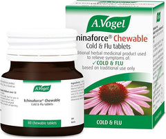 A.Vogel Echinaforce Chewable Cold & Flu Tablets | Relieve Cold & Flu Symptoms | Extracts of Fresh Echinacea | 80 Tablets