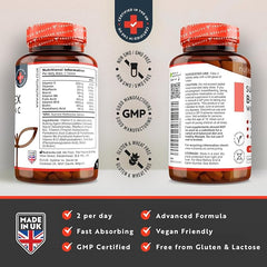 Nutravita Super Vitamin B Complex - 365 High Strength Tablets (6 Month Supply) - All 8 B Vitamins B1-B2-B3-B5-B6-B12, Biotin, Folic Acid with Vitamin C - Reduces Tiredness & Fatigue