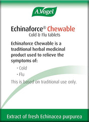 A.Vogel Echinaforce Chewable Cold & Flu Tablets | Relieve Cold & Flu Symptoms | Extracts of Fresh Echinacea | 80 Tablets
