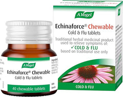 A.Vogel Echinaforce Chewable Cold & Flu Tablets | Relieve Cold & Flu Symptoms | Extracts of Fresh Echinacea | 40 Tablets