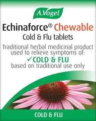 A.Vogel Echinaforce Chewable Cold & Flu Tablets | Relieve Cold & Flu Symptoms | Extracts of Fresh Echinacea | 40 Tablets