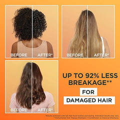 Garnier Hair Food 3-in-1 Hair Treatment Mask, Intensely Nourishes and Repairs Hair, For Damaged Hair, No Silicones, Vegan Formula, Papaya, Ultimate Blends, 400ml