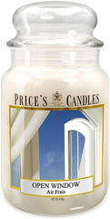 Price's - Open Window Large Jar Candle - Sweet, Delicious, Quality Fragrance - Long Lasting Scent - Up to 150 Hour Burn Time