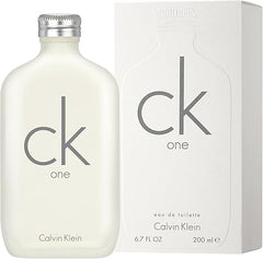 CALVIN KLEIN CK One - Unisex Eau de Toilette for All - Citrus & Aromatic Fragrance with Notes of Green Tea, Nutmeg and Musk - Medium Longevity
