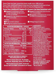 Seven Seas JointCare Supplex & Turmeric, With Glucosamine, Omega-3, Vitamins C and D, Manganese, Food Supplements, 30-Day Pack,packaging may vary