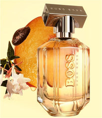HUGO BOSS The Scent - Eau de Parfum for Her - Fragrance Fragrance with Notes of Honeyed Peach, Osmanthus Flower, Roasted Cocoa - High Longevity - 50ml