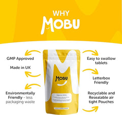 Mobu-Magnesium Oxide 100mg 120 Tablets | Muscle Function, Muscle Cramp Relief, Reduced Tiredness & Fatigue