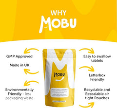 Mobu-Vitamin C 100mg and Zinc 20mg 120 Tablets | High Strength Immune System Support | Vitamin C & Zinc Supplement