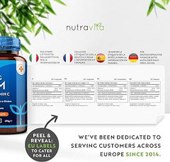 Nutravita MSM 2200mg Tablets – 365 Vegan Tablets – Methylsulfonylmethane with 80mg Vitamin C – 6 Month Supply