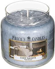 Price's - Cosy Nights Medium Jar Candle - Sweet, Delicious, Quality Fragrance - Long Lasting Scent - Up to 90 Hour Burn Time [Energy Class A]