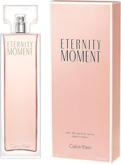 CALVIN KLEIN Eternity Moment - Eau de Parfum for Women - Floral Fragrance with Notes of Sweet Lychee, Pink peony and Raspberry Cashmere - High Longevity