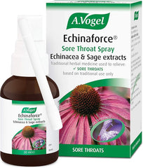 A.Vogel Echinaforce Sore Throat Relief Spray | Use at First Signs of a Cold | Fresh Echinacea & Sage | 136 Sprays