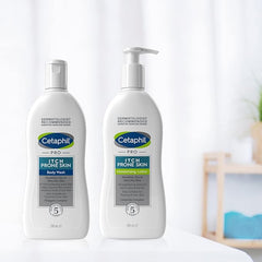 Cetaphil PRO Skincare Set, For Itch Prone & Eczema Prone Skin, Body Wash, 295ml + Body Moisturiser, 295ml, Moisturising Lotion With Niacinamide & Shea Butter, Vegan Friendly