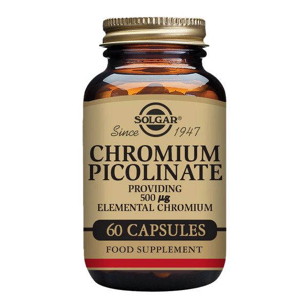 Solgar -Chromium Picolinate 500 mcg Vegetable Capsules - Pack of 60