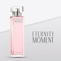 CALVIN KLEIN Eternity Moment - Eau de Parfum for Women - Floral Fragrance with Notes of Sweet Lychee, Pink peony and Raspberry Cashmere - High Longevity