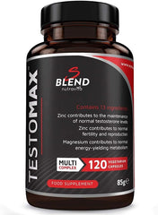 Nutravita TESTOMAX Testosterone Booster for Men - 13 Powerful Active Ingredients & Vitamins Including Zinc, Maca Root Extract, Fenugreek, Ginseng