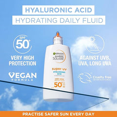 Garnier Ambre Solaire Ultra-Light Sensitive Face Fluid SPF50+ 40ml