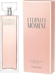 CALVIN KLEIN Eternity Moment - Eau de Parfum for Women - Floral Fragrance with Notes of Sweet Lychee, Pink peony and Raspberry Cashmere - High Longevity