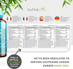 Nutravita Herbal Colon Cleanse Complex - 120 Vegan Tablets - Enriched with Aloe Vera, Psyllium Husk Extract & Calcium - Natural Colon Cleanser with Friendly Bacteria, Ginger Root, ACV & Cayenne
