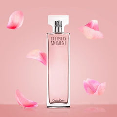 CALVIN KLEIN Eternity Moment - Eau de Parfum for Women - Floral Fragrance with Notes of Sweet Lychee, Pink peony and Raspberry Cashmere - High Longevity