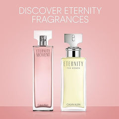 CALVIN KLEIN Eternity Moment - Eau de Parfum for Women - Floral Fragrance with Notes of Sweet Lychee, Pink peony and Raspberry Cashmere - High Longevity