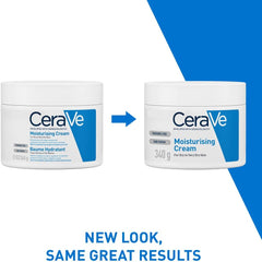 CeraVe Moisturising Cream Pot with 3 Essential Ceramides and Hyaluronic Acid for Dry to Very Dry Skin 340g