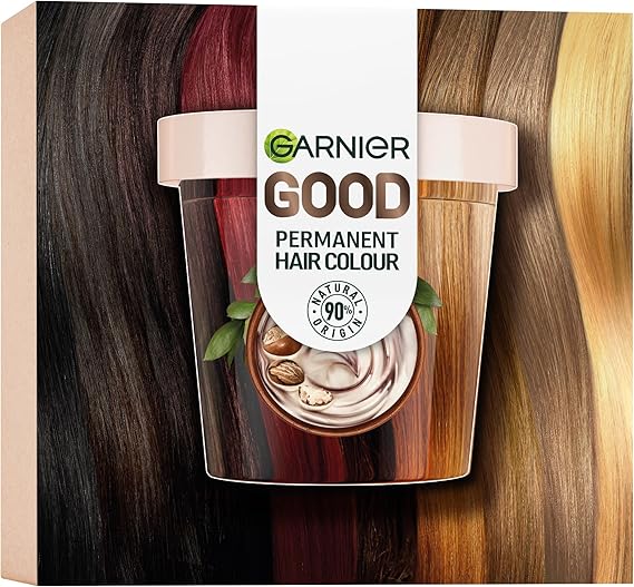 Garnier Good Permanent Hair Dye Replen Kit, 2.0 Truffle Soft Black, Up To 100% Grey Coverage, 8 Weeks Long-Lasting Colour, No-Drip Application