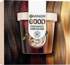 Garnier Good Permanent Hair Dye Replen Kit, 2.0 Truffle Soft Black, Up To 100% Grey Coverage, 8 Weeks Long-Lasting Colour, No-Drip Application